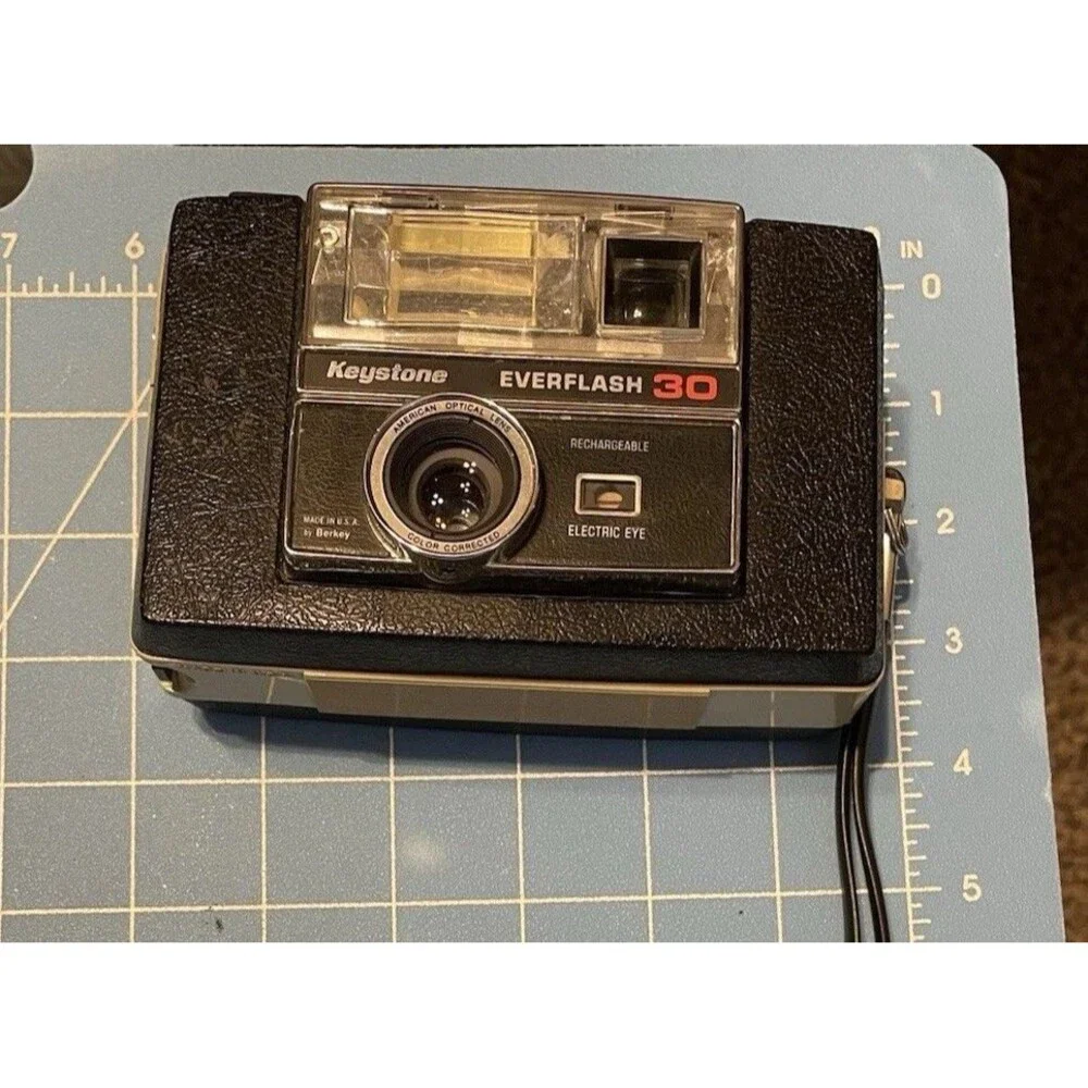 Vintage Keystone Everflash 30 Film Camera With Strap Untested